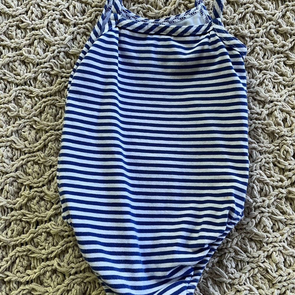 Bailey Boys Brand girls 1 piece swimsuit blue white stripes Sailboat size 2T - Picture 3 of 9
